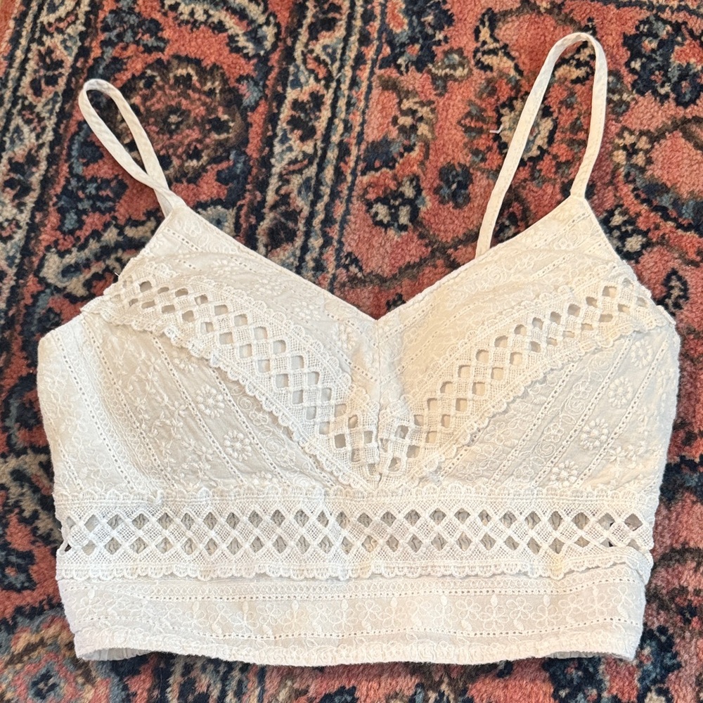 Elegant Cream Lace Camisole